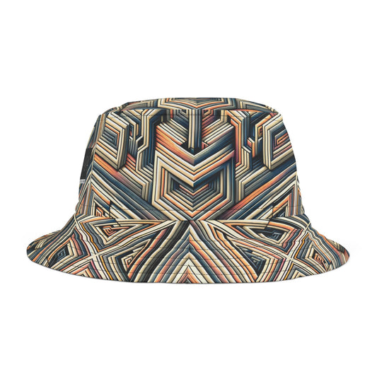 Tech Illusion Graphics Futuristic Artistry Bucket Hat - 8404 Design-52