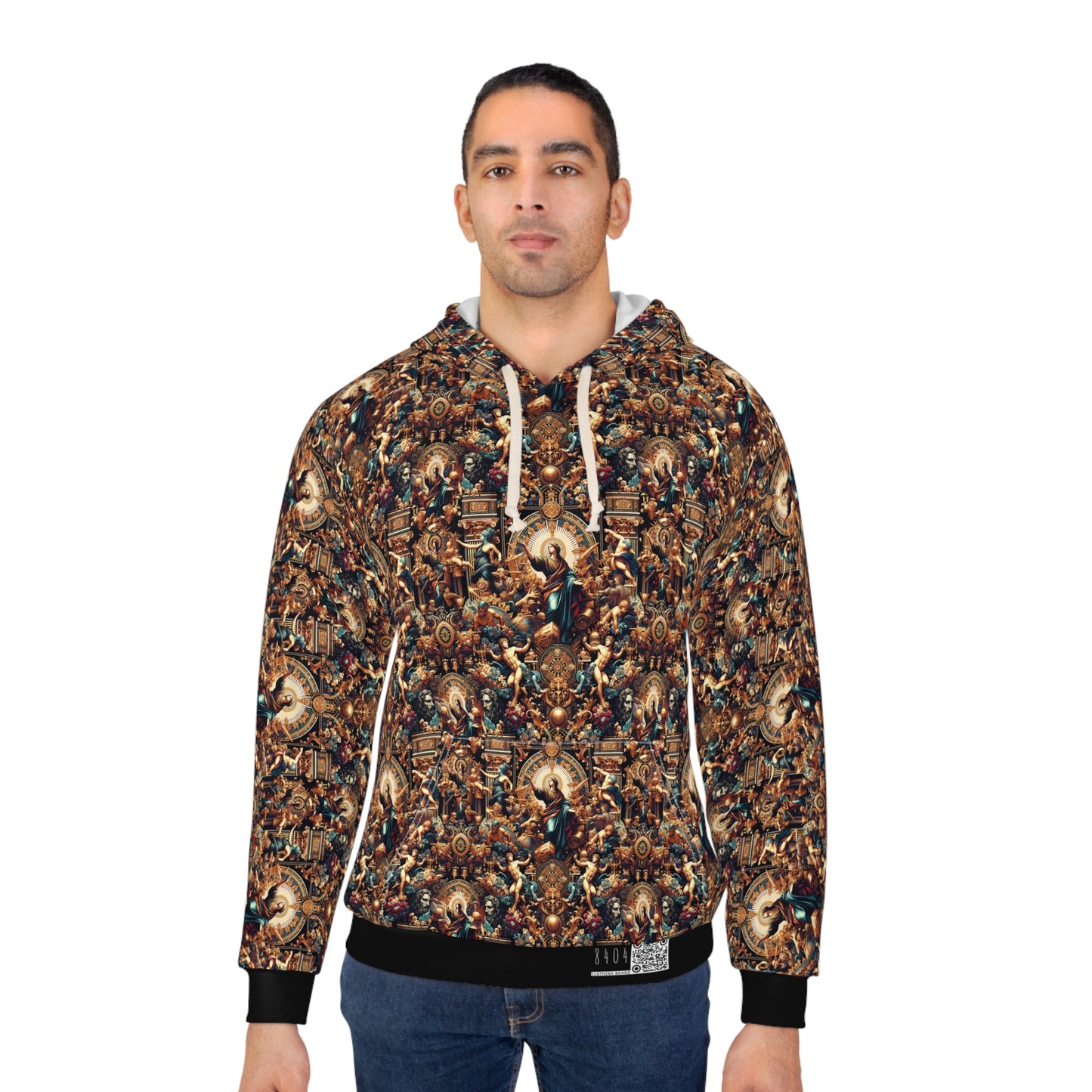 Digital Renaissance Luxurious Streetwear Inspired By Classical Art With a Modern Twist Pullover Hoodie - 8404 Design-64