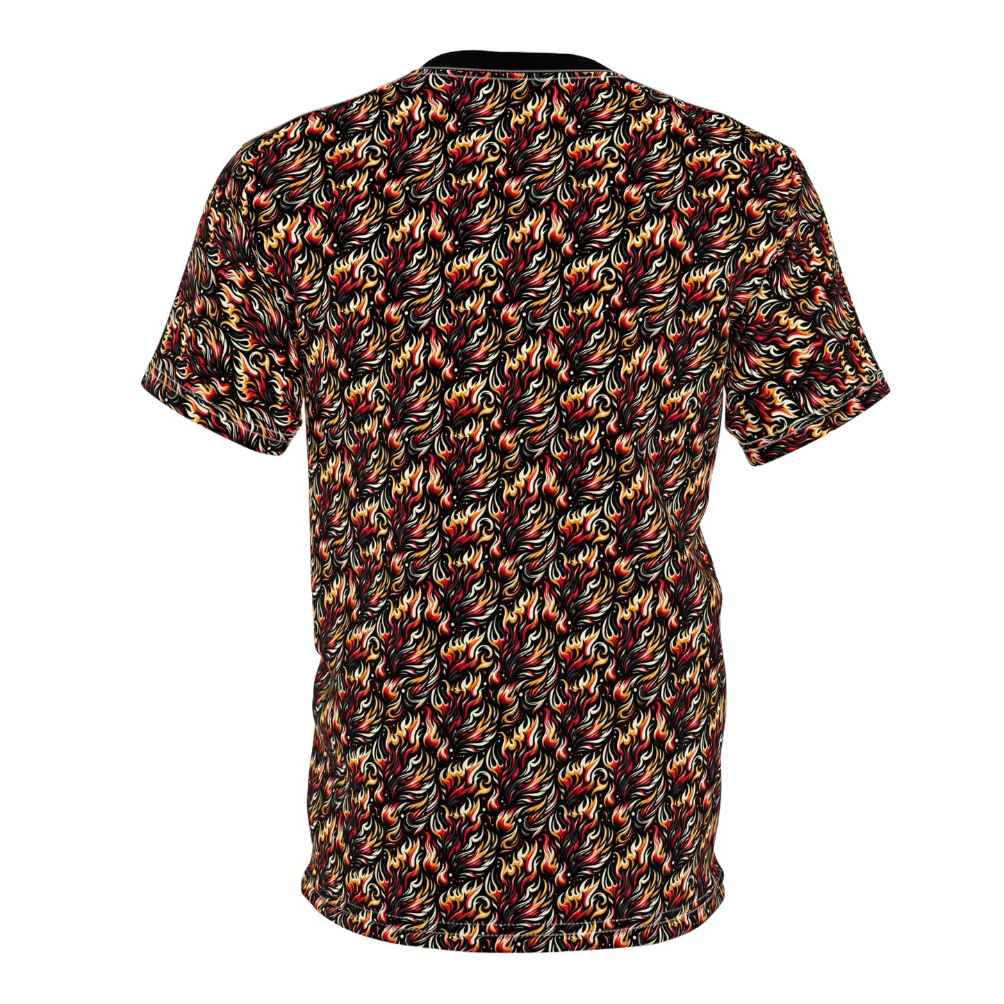 Fire & Flames Bold Streetwear Statement Unisex Cut & Sew Tee - 8404 Design-60