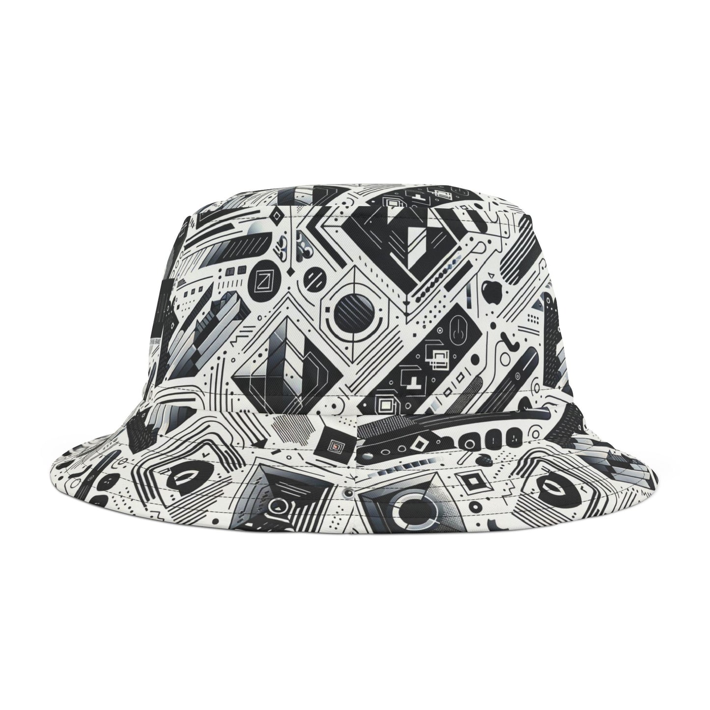 Tech Minimalism Minimalist Tech Bucket Hat - 8404 Design-72