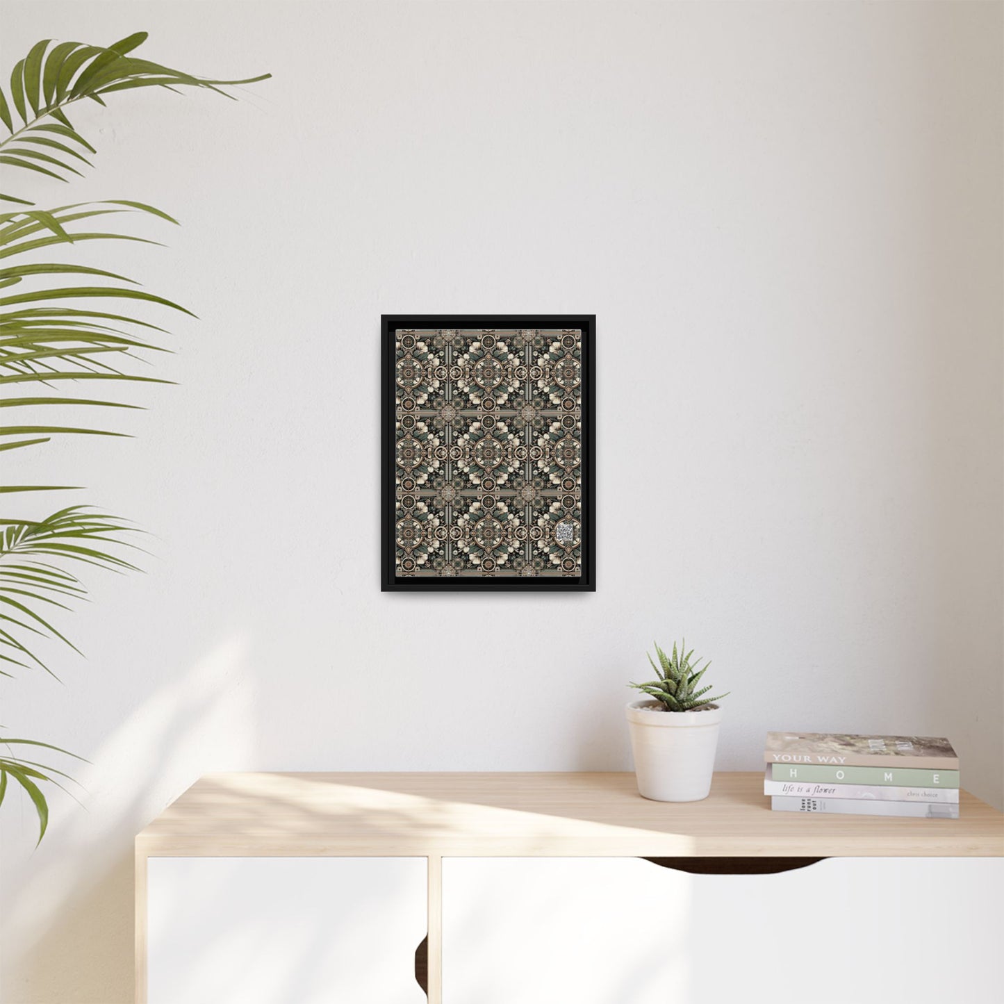 Cyber Garden Party Tech Garden Extravaganza Matte Canvas, Framed (multi-Color) - 8404 Design-66 A
