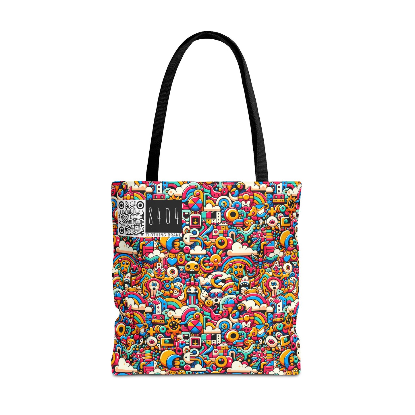 Neon Pop Playful Pop Culture Mashup Tote Bag - 8404 Design-62