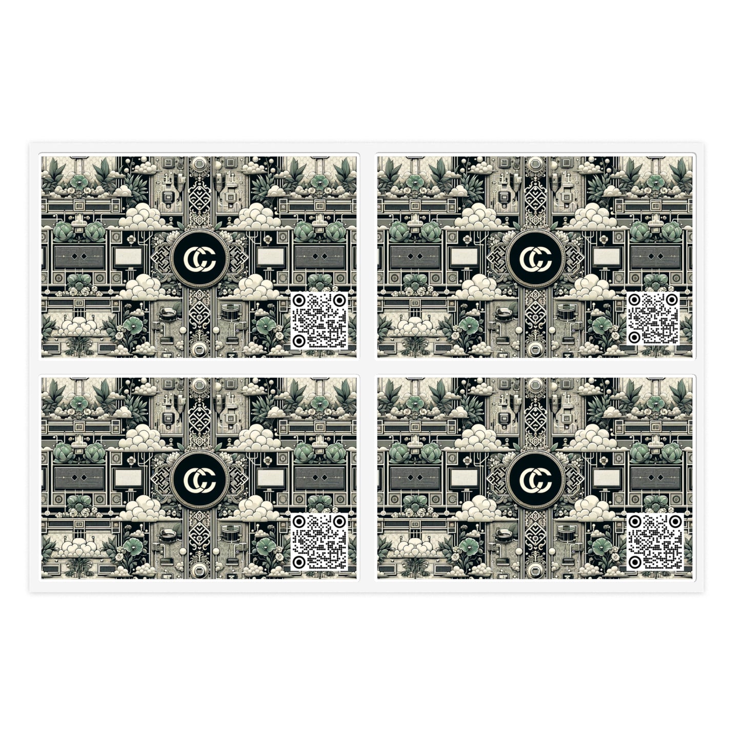 Cyber Garden Party Tech Garden Extravaganza Sticker Sheets - 8404 Design-54