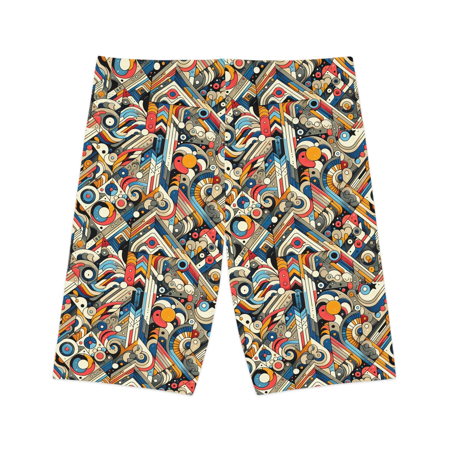 Abstract Graphic Art Modern Artistic Expression Women's Bike Shorts - 8404 Design-62