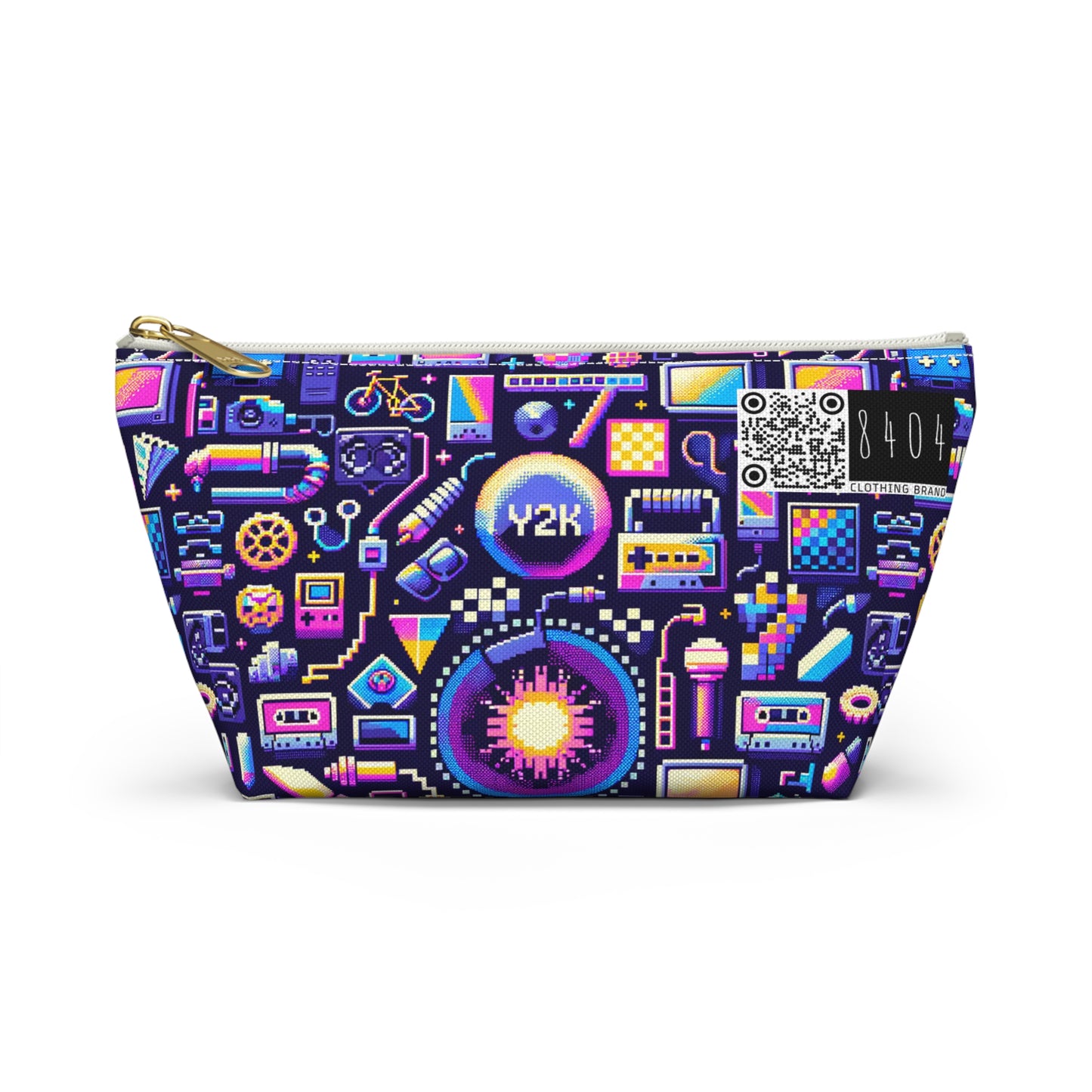 Digital Nostalgia Modern Retro Fusion Accessory Pouch W T-Bottom - 8404 Design-64