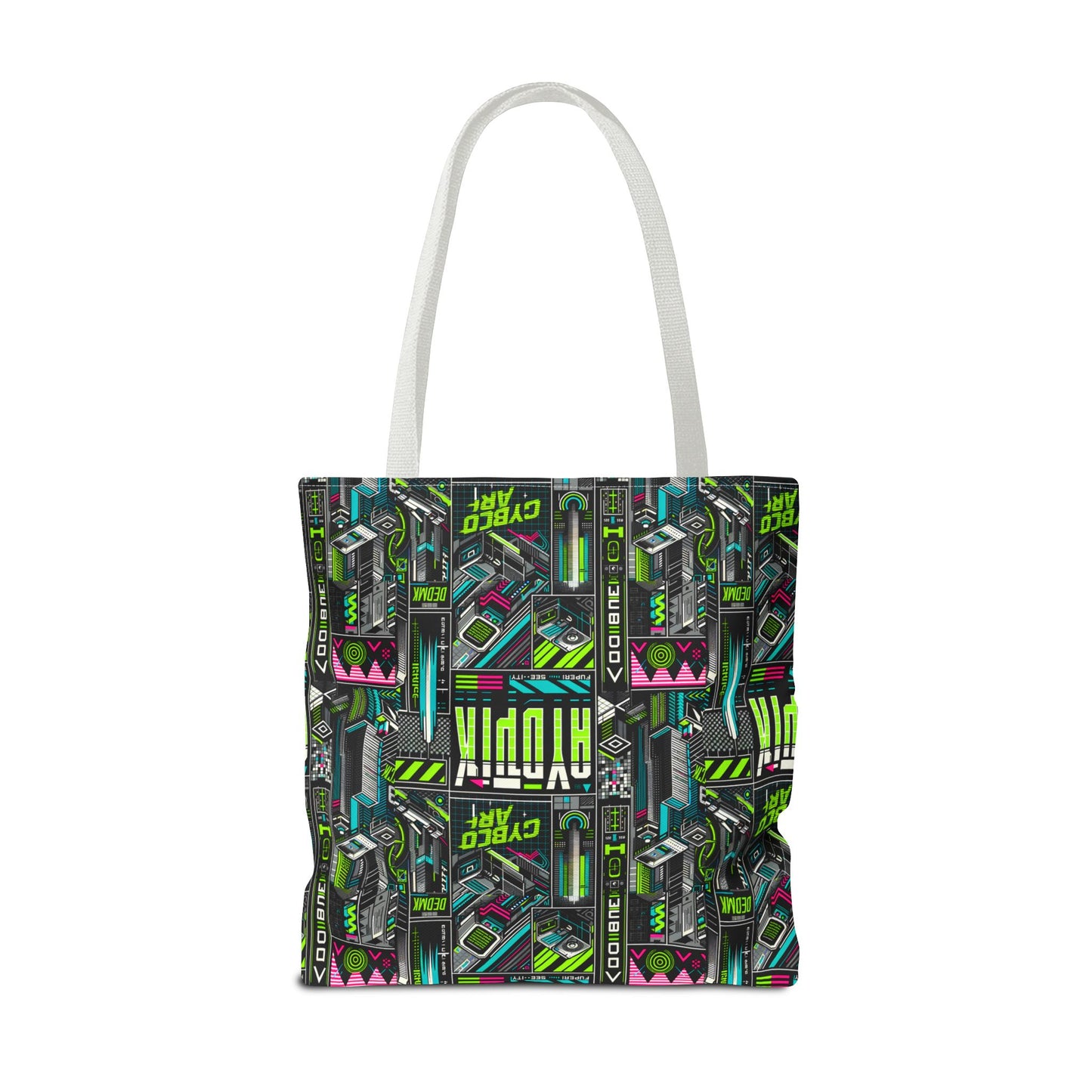 Tech-Forward Graphics Tech-Inspired Streetwear Tote Bag - 8404 Design-46