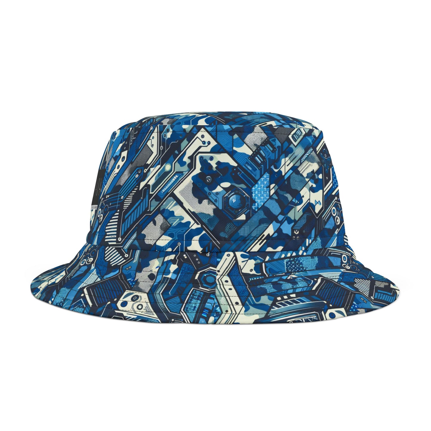 Tech Urban Camo Tech-Forward Streetwear With a Futuristic Military Edge Bucket Hat - 8404 Design-39