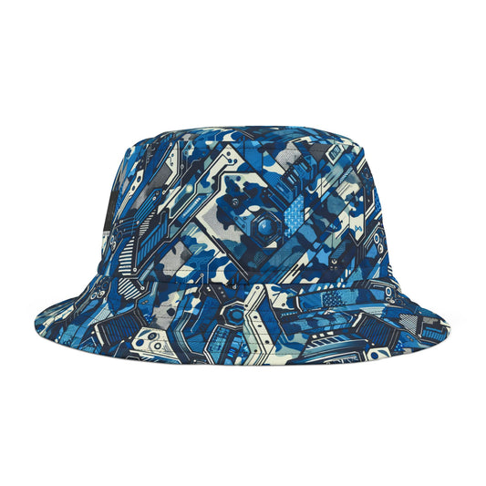 Tech Urban Camo Tech-Forward Streetwear With a Futuristic Military Edge Bucket Hat - 8404 Design-39