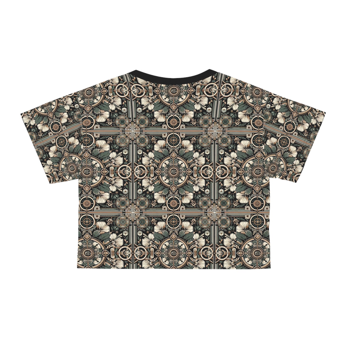 Cyber Garden Party Tech Garden Extravaganza Crop Tee - 8404 Design-66