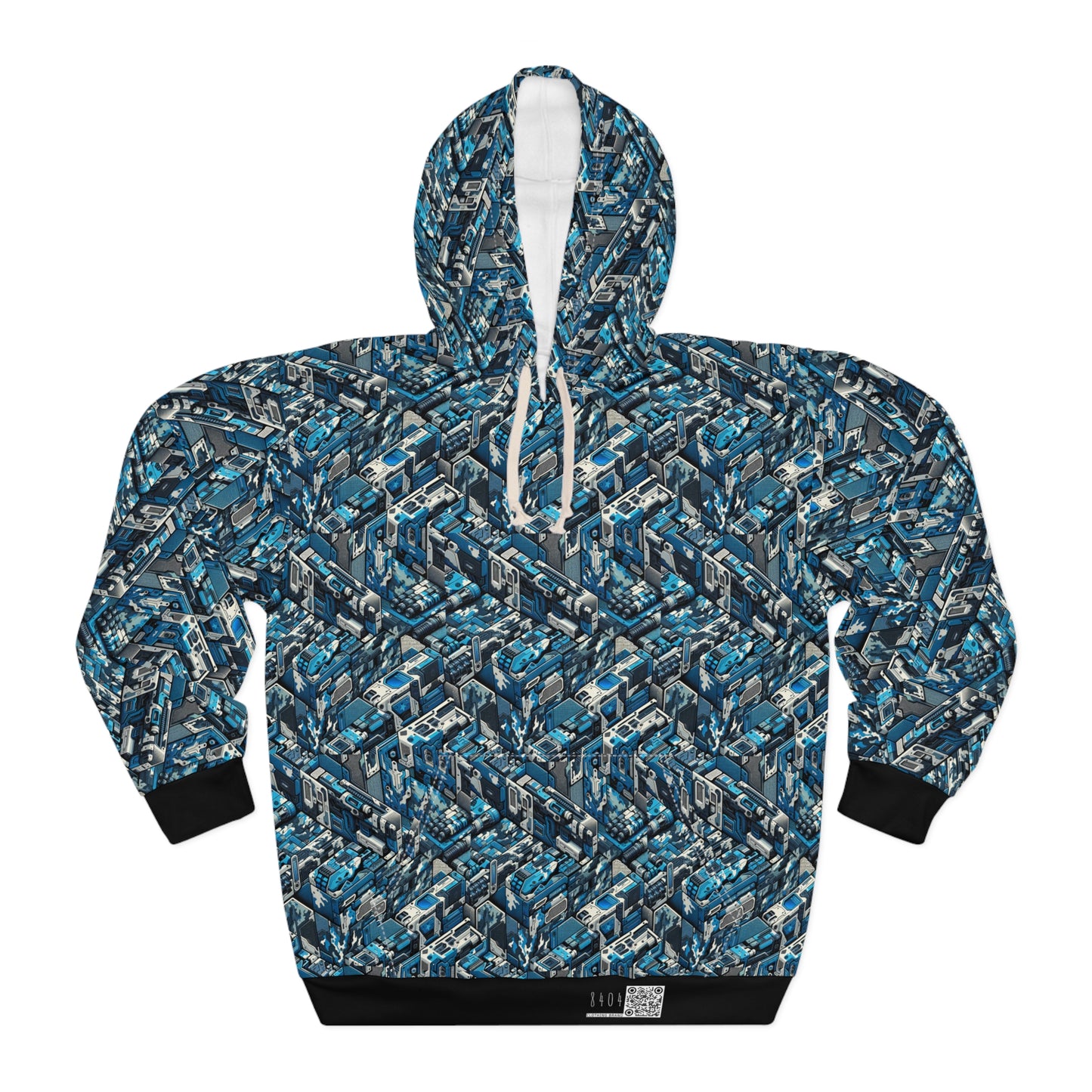 Tech Urban Camo Tech-Forward Streetwear With a Futuristic Military Edge Pullover Hoodie - 8404 Design-51