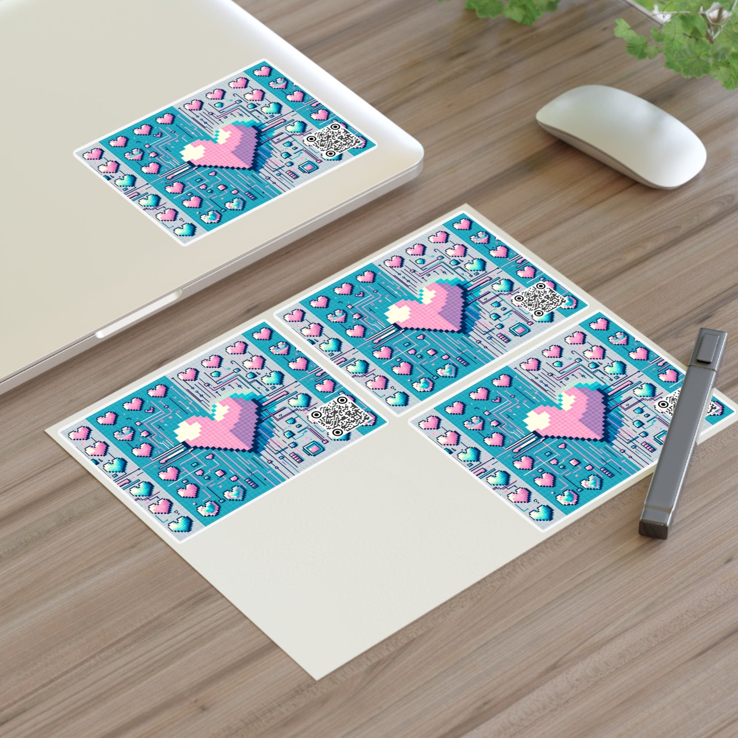 Digital Romance Modern Tech Romance Sticker Sheets - 8404 Design-44