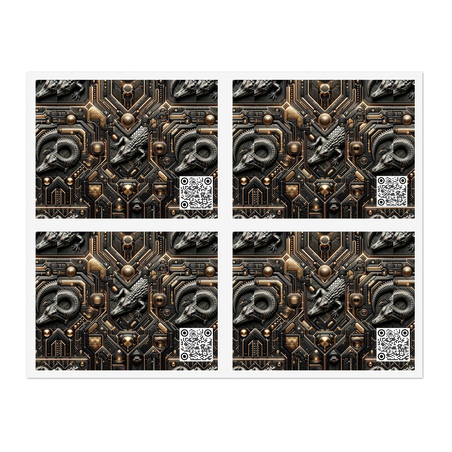 Tech Noir Fusion Sleek Tech Luxe Sticker Sheets - 8404 Design-62