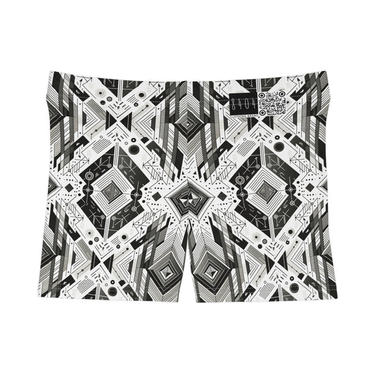 Digital Minimalism Minimalist Tech Women's Shorts - 8404 Design-51