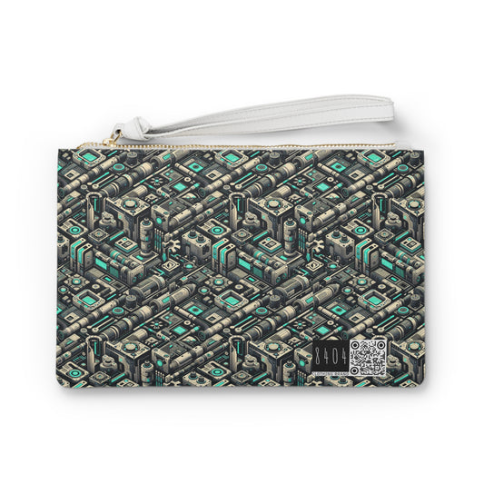 Tech Utility Fusion Modern Tech Streetwear Clutch Bag - 8404 Design-49