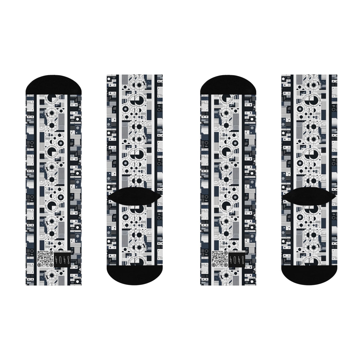 Minimalist Athleisure Minimalist Tech Cushioned Crew Socks - 8404 Design-54