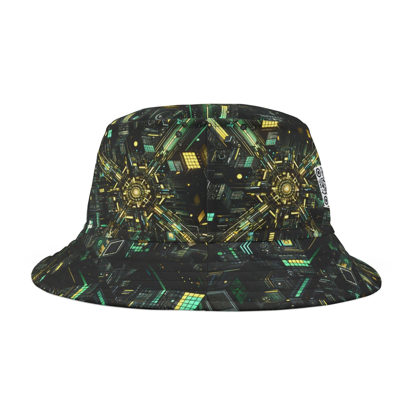 Tech Noir Graphics Tech-Inspired Streetwear Bucket Hat - 8404 Design-66
