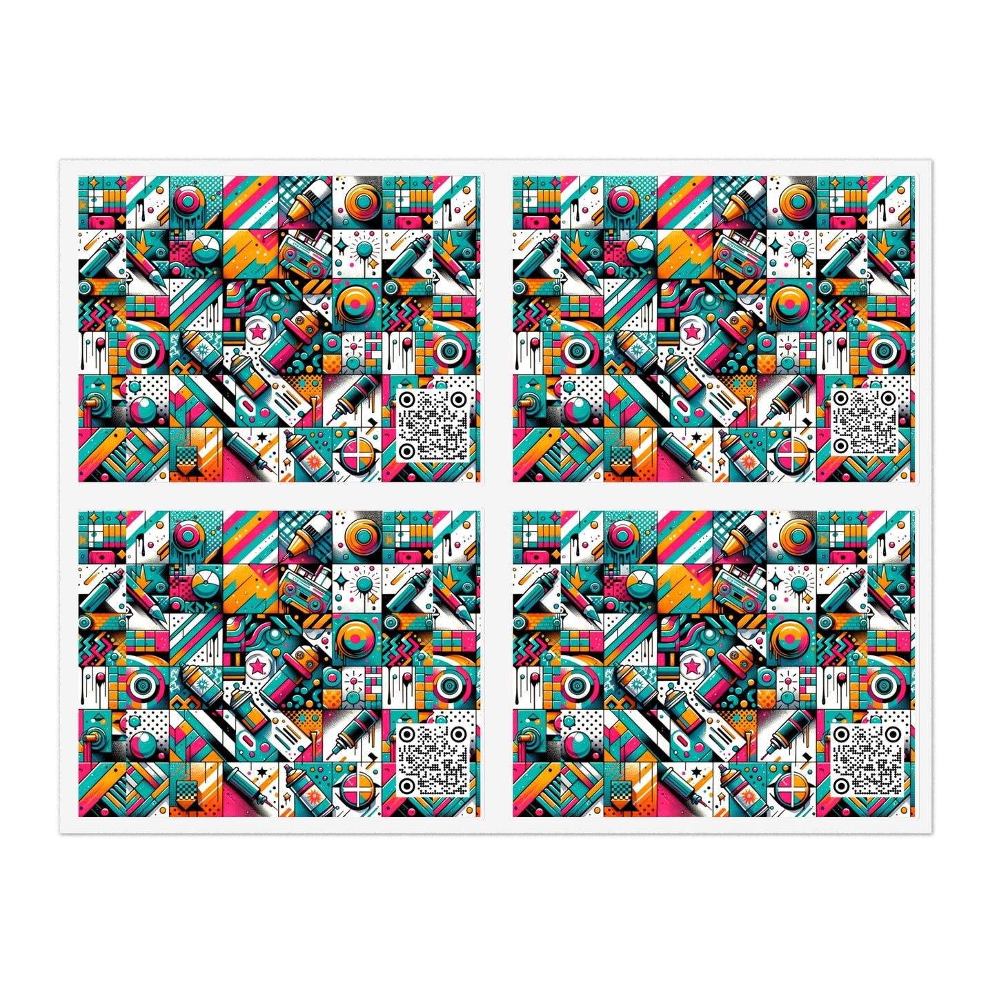 Graffiti Fusion Modern Street Art Fusion Sticker Sheets - 8404 Design-58