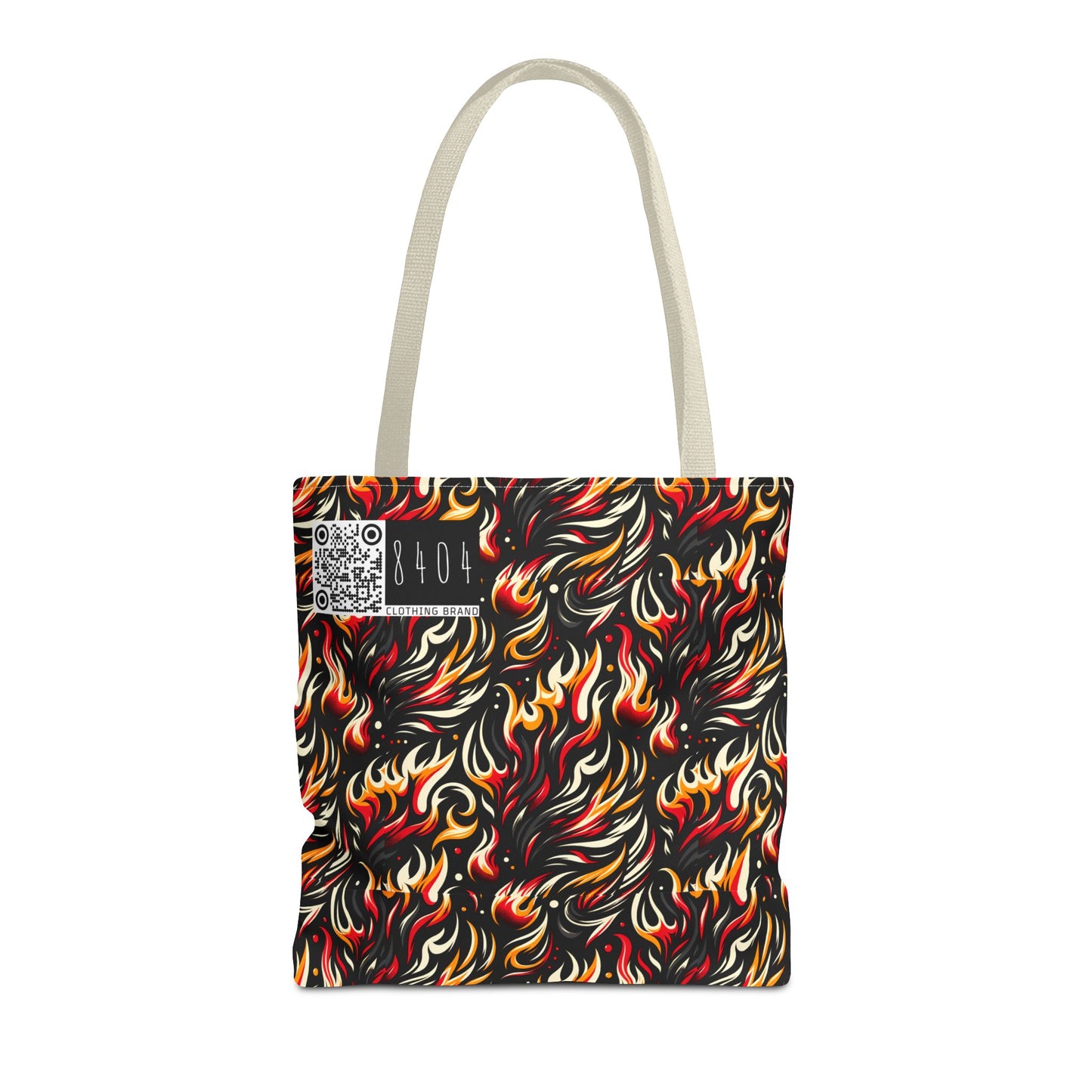 Fire & Flames Bold Streetwear Statement Tote Bag - 8404 Design-60