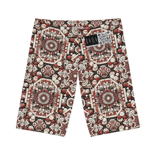 Neo Jomon Sculptural Aesthetics Artisanal Streetwear Women's Bike Shorts - 8404 Design-55