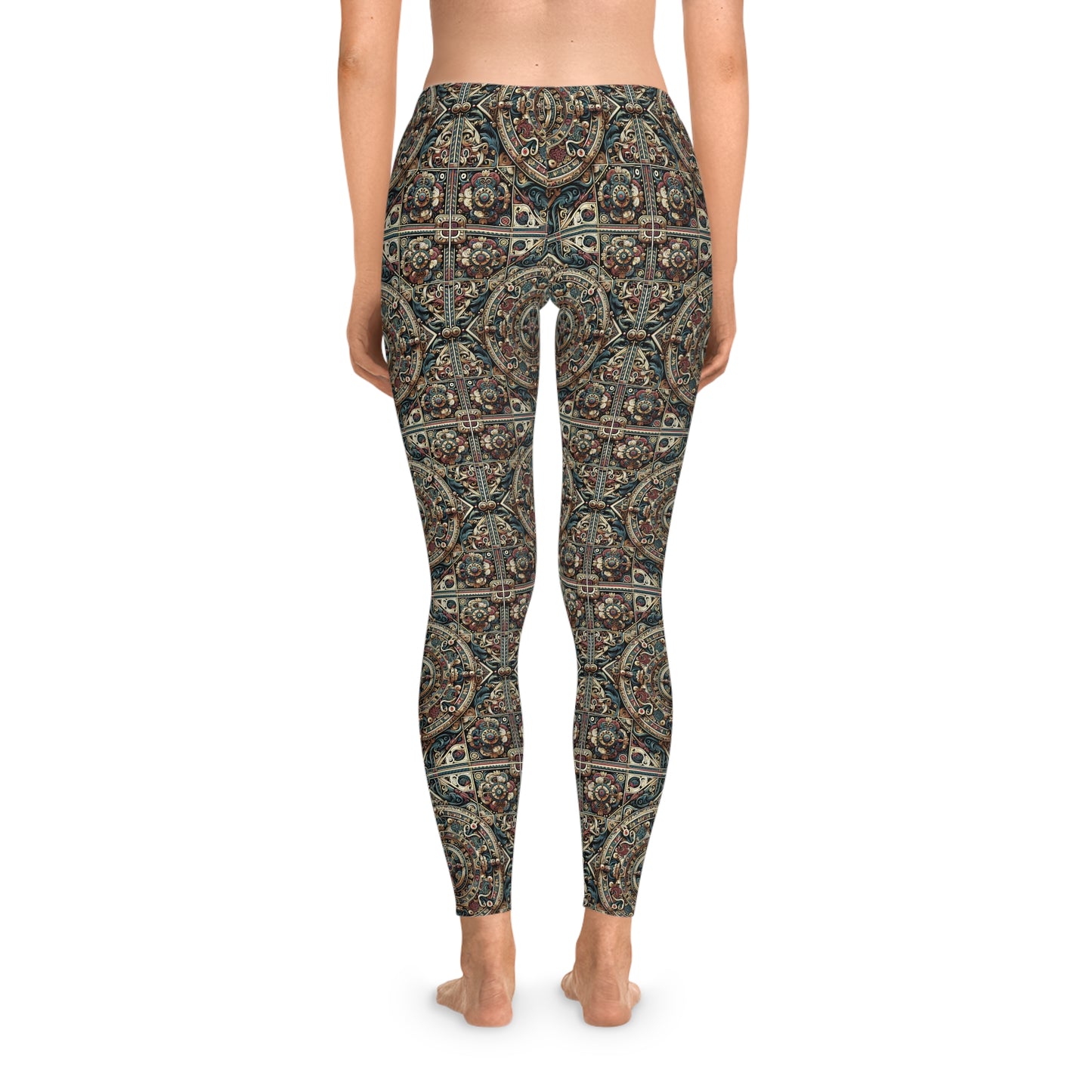 Urban Renaissance Historical Fusion With Street Edge Stretch Leggings - 8404 Design-57