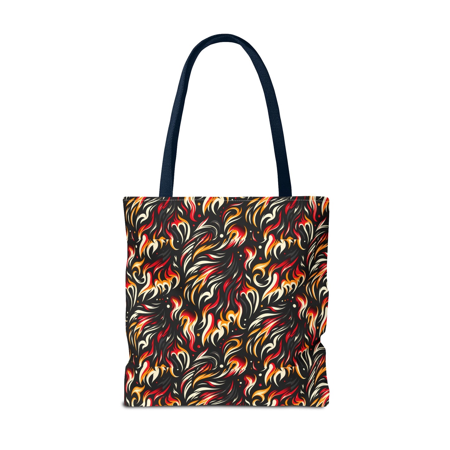 Fire & Flames Bold Streetwear Statement Tote Bag - 8404 Design-60