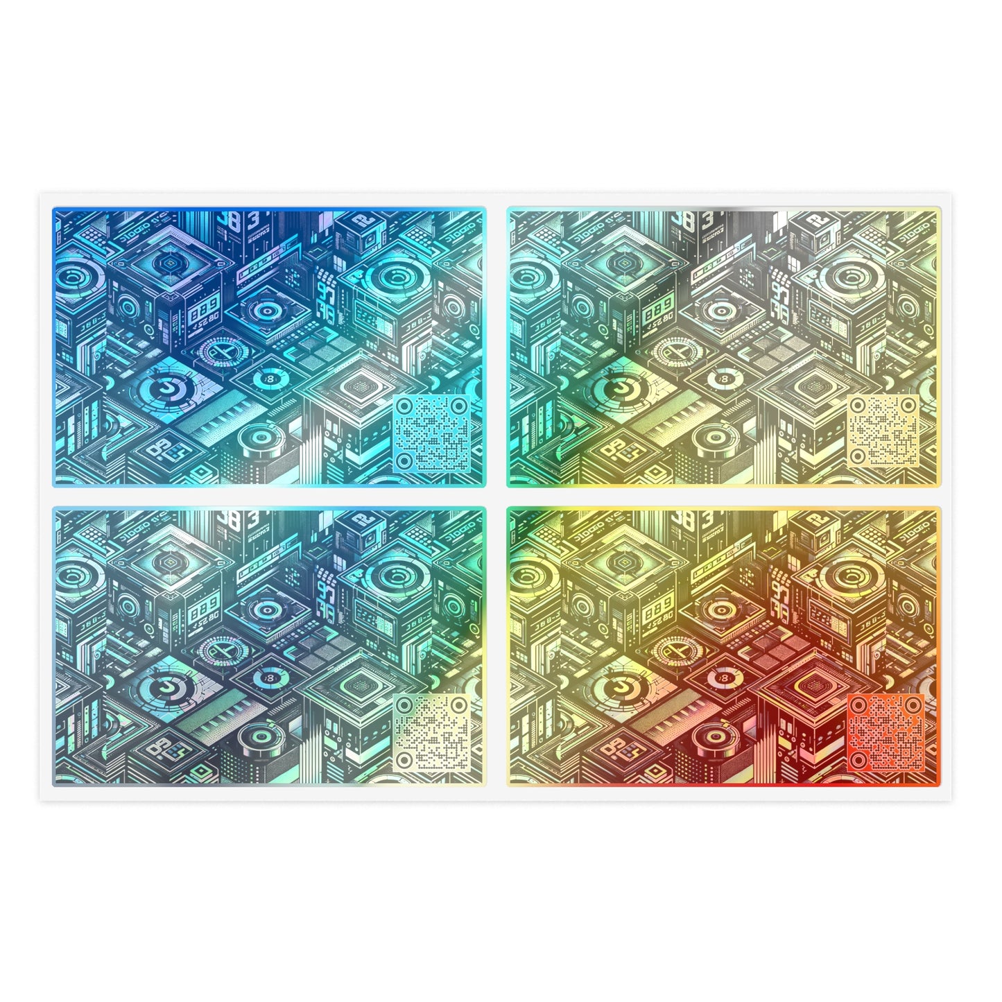 Tech-Inspired Graphic Tees Tech-Forward Streetwear Sticker Sheets - 8404 Design-56