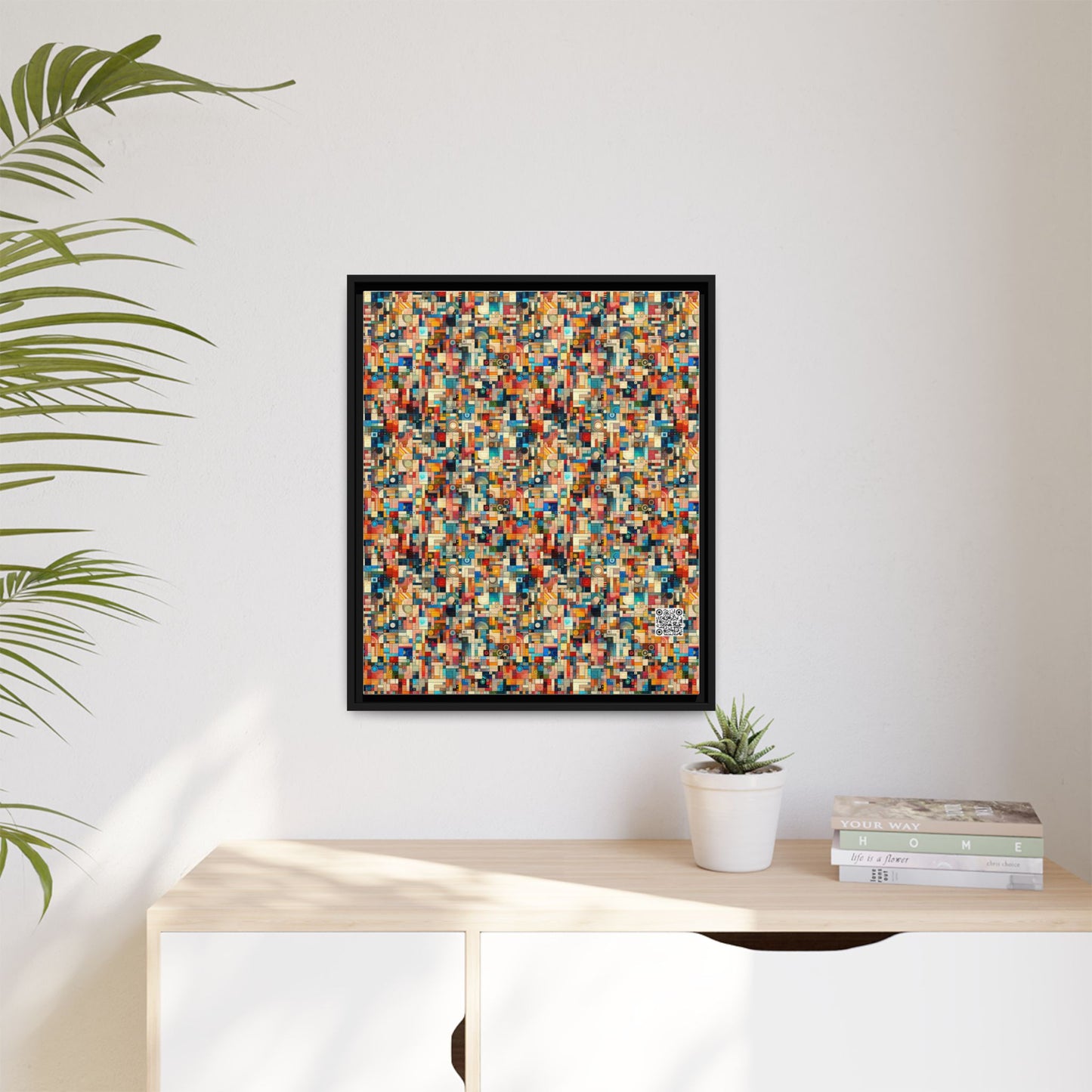 Digital Artistic Expression Artistic Streetwear Matte Canvas, Framed (multi-Color) - 8404 Design-46 B