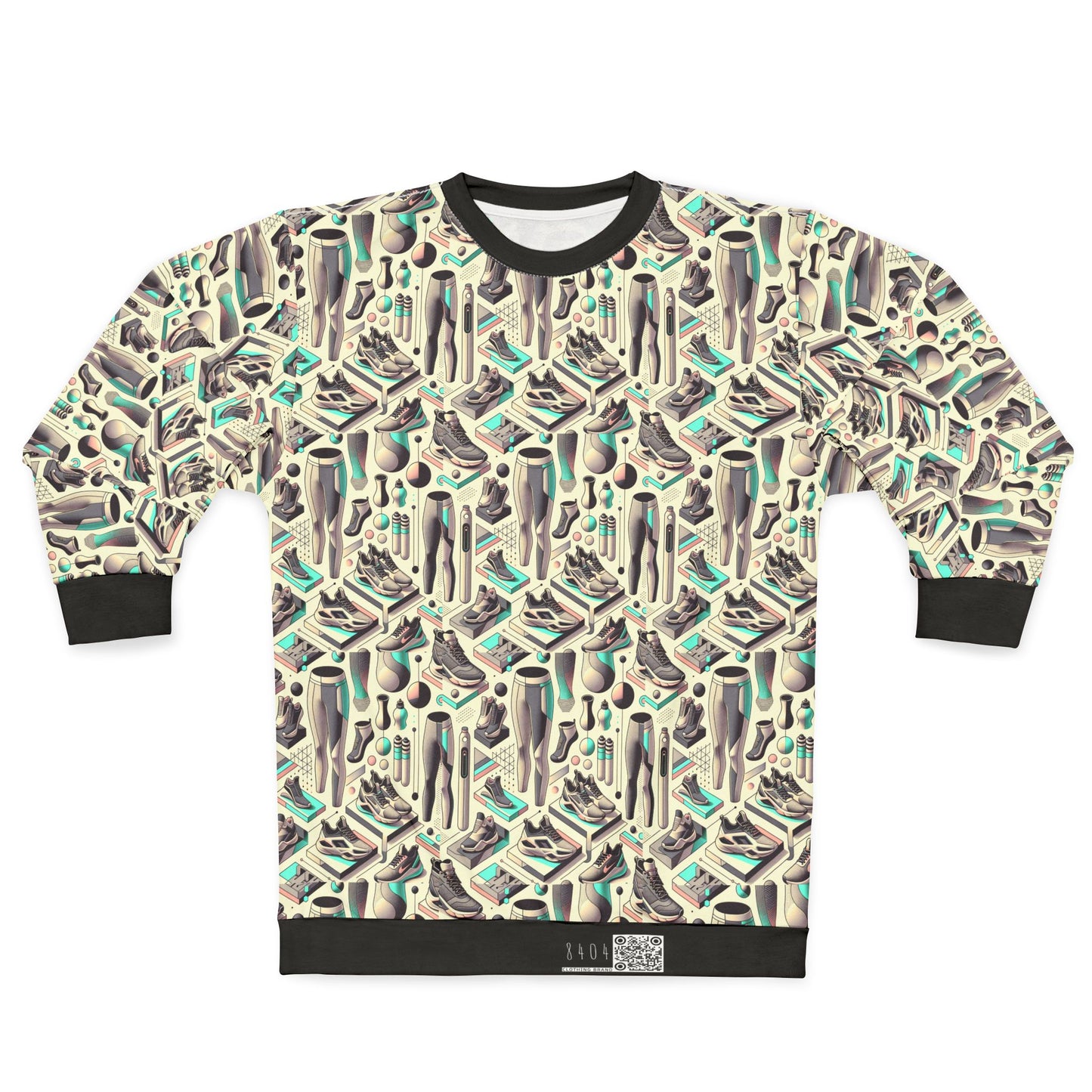 Tech-Infused Athleisure Futuristic Athletic Tech Sweatshirt - 8404 Design-44