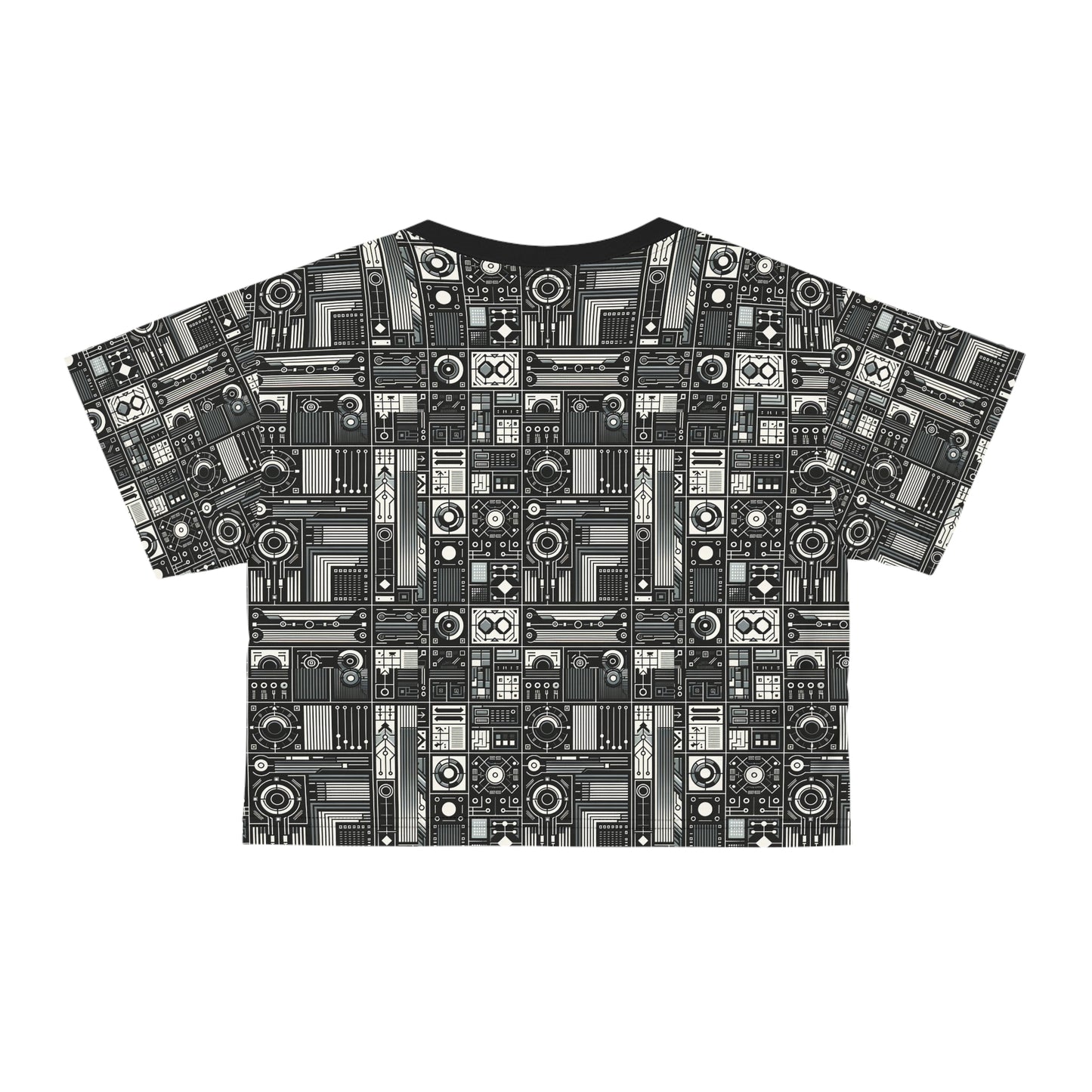 Digital Minimalism Minimalist Tech Crop Tee - 8404 Design-62