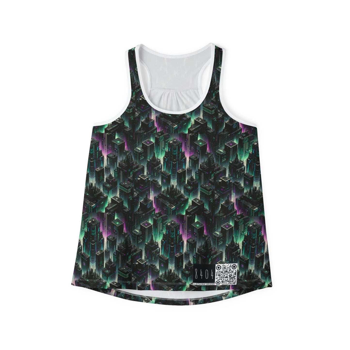 Tech Noir Aesthetics Tech-Forward Urban Dystopia Women's Tank Top - 8404 Design-44