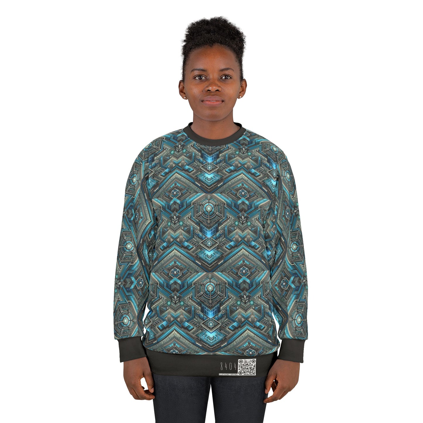 Tech-Infused Futurism Sleek Tech Edge Sweatshirt - 8404 Design-49
