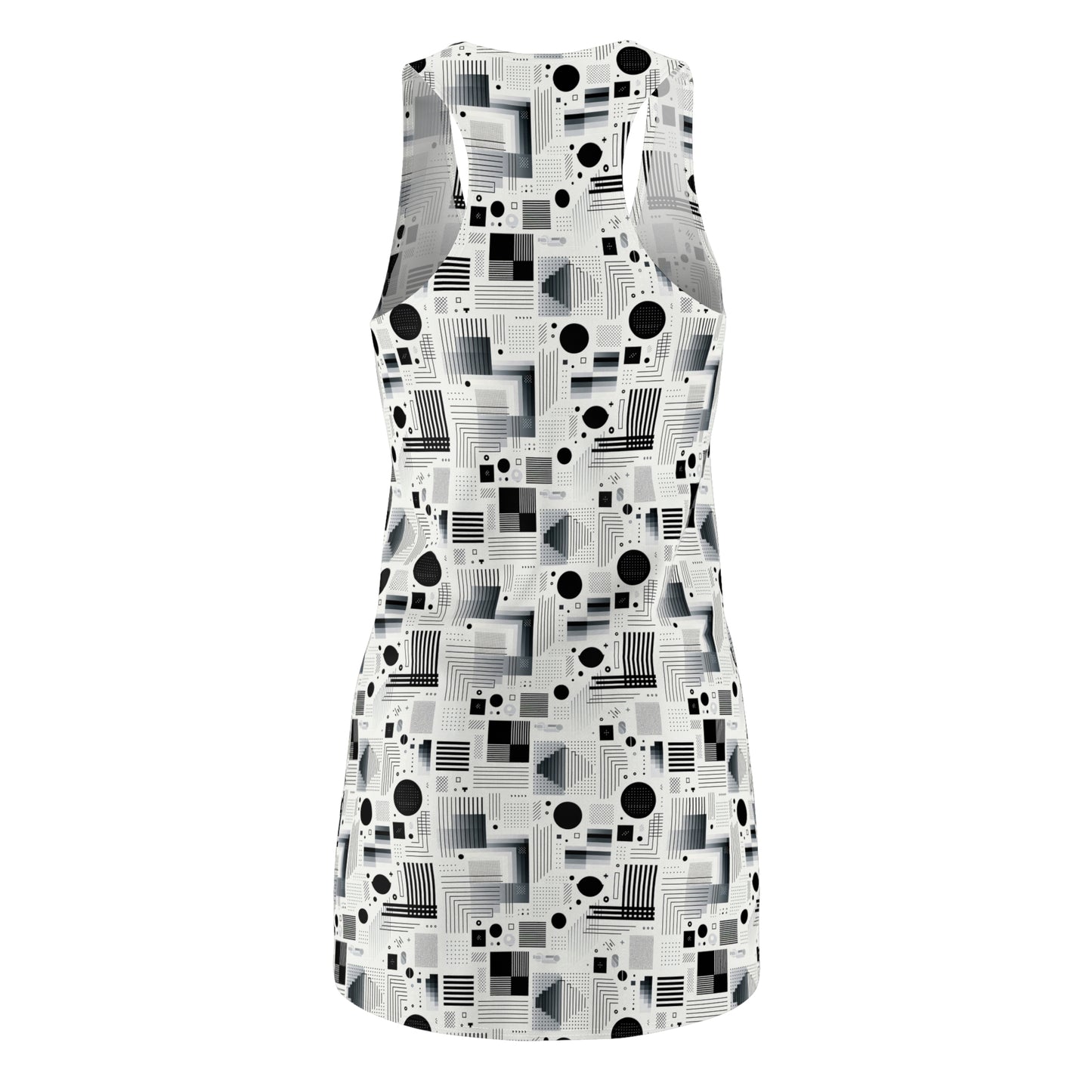 Digital Minimalism Minimalist Tech Women's Cut & Sew Racerback Dress - 8404 Design-60