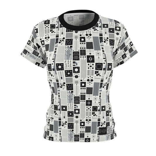 Digital Minimalism Minimalist Tech Women's Cut & Sew Tee - 8404 Design-54