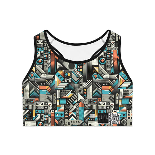 Digital Street Art Urban Street Style Sports Bra - 8404 Design-81