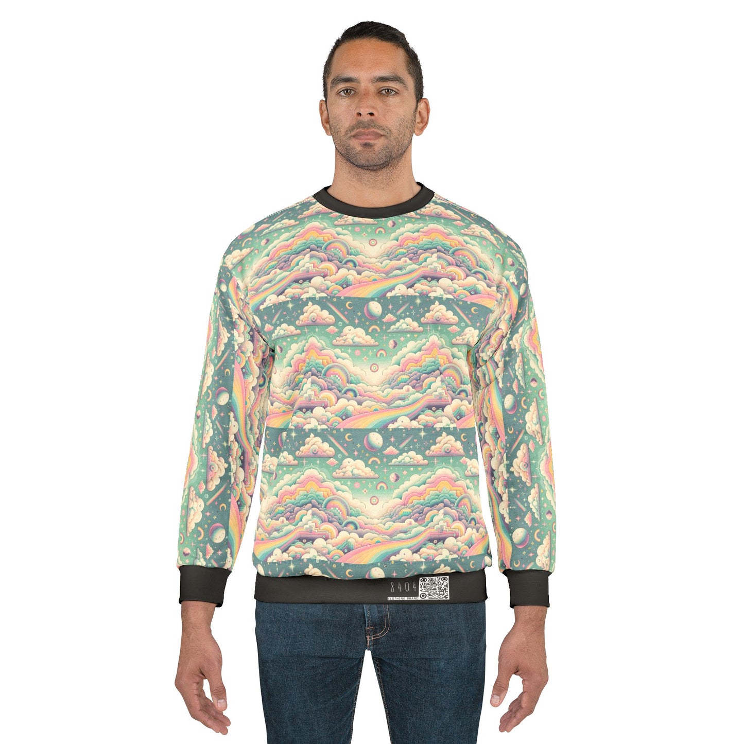 Digital Dreamland Whimsical and Nostalgic Streetwear With a Digital Twist Sweatshirt - 8404 Design-65