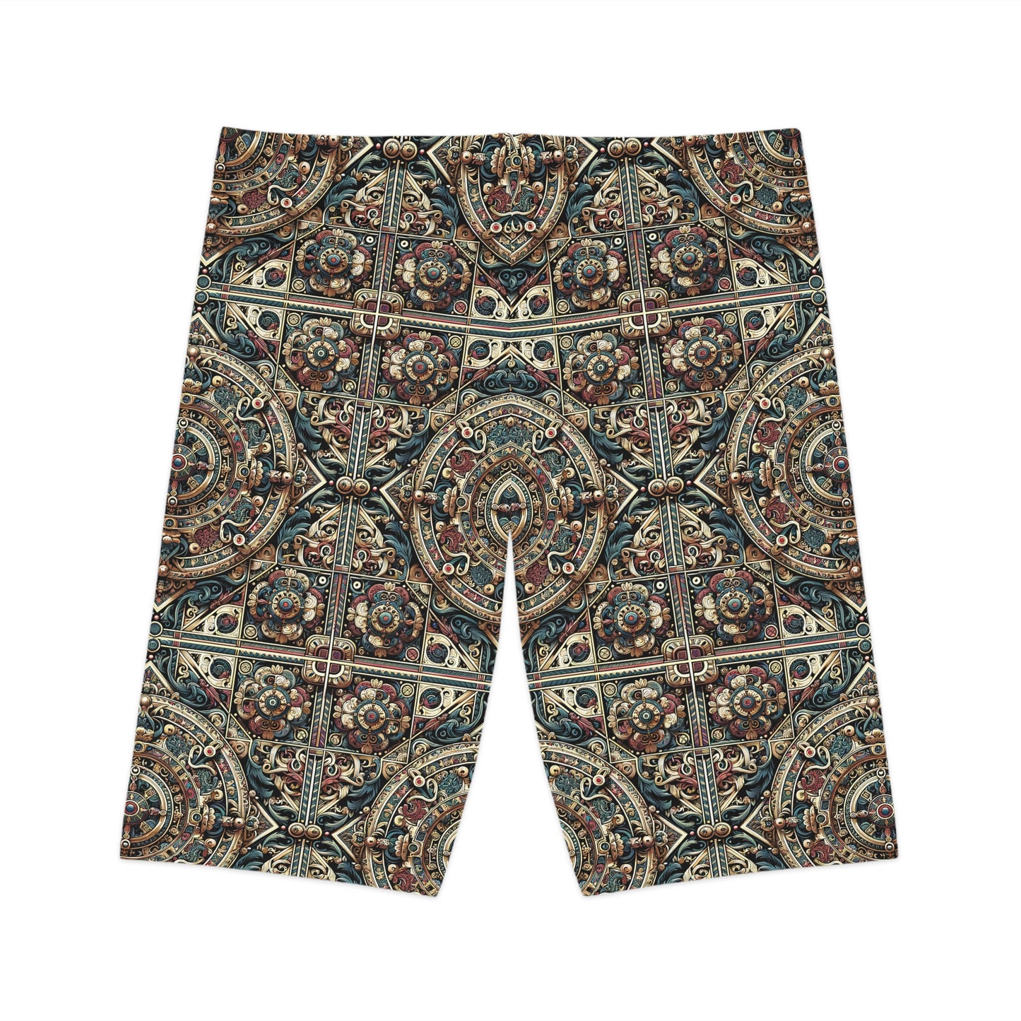 Urban Renaissance Historical Fusion With Street Edge Women's Bike Shorts - 8404 Design-57