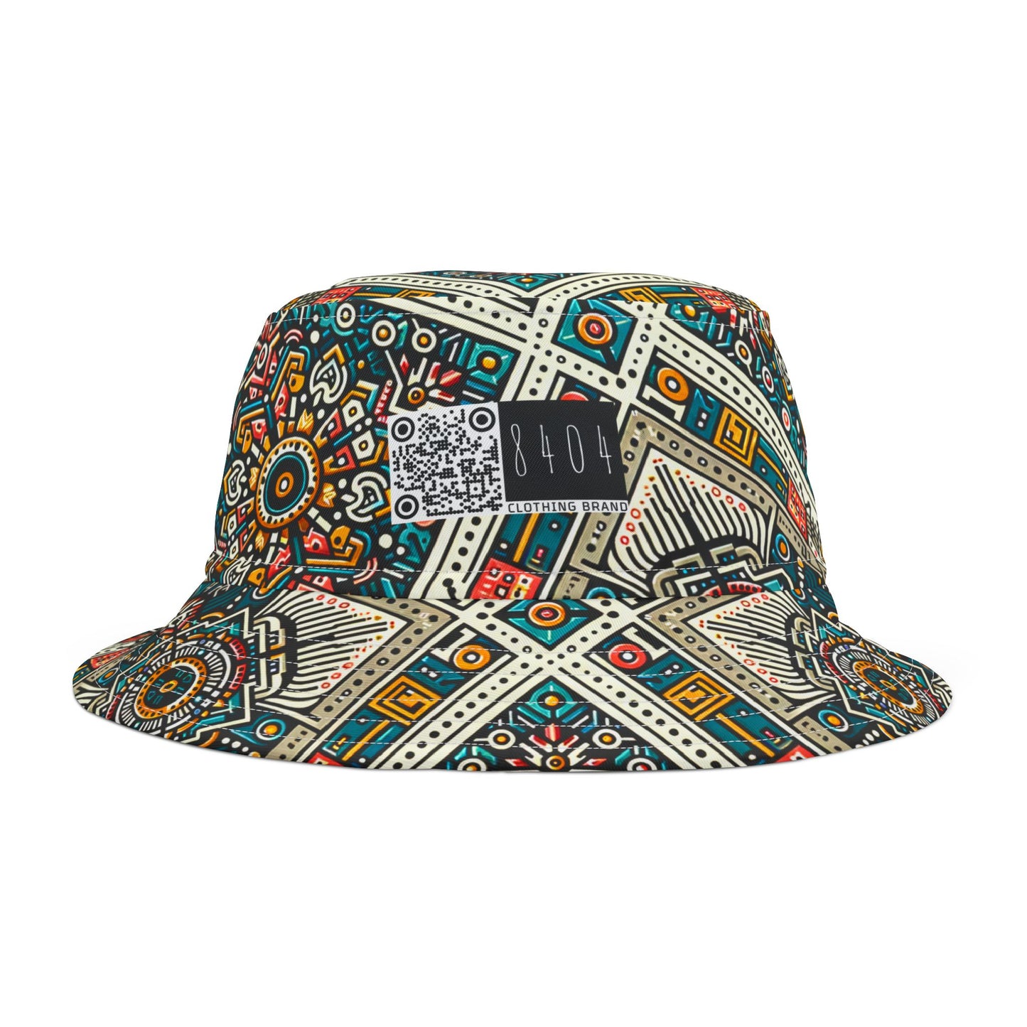 Cultural Fusion Tech Blend of Cultural Heritage With Tech-Inspired Elements Bucket Hat - 8404 Design-64