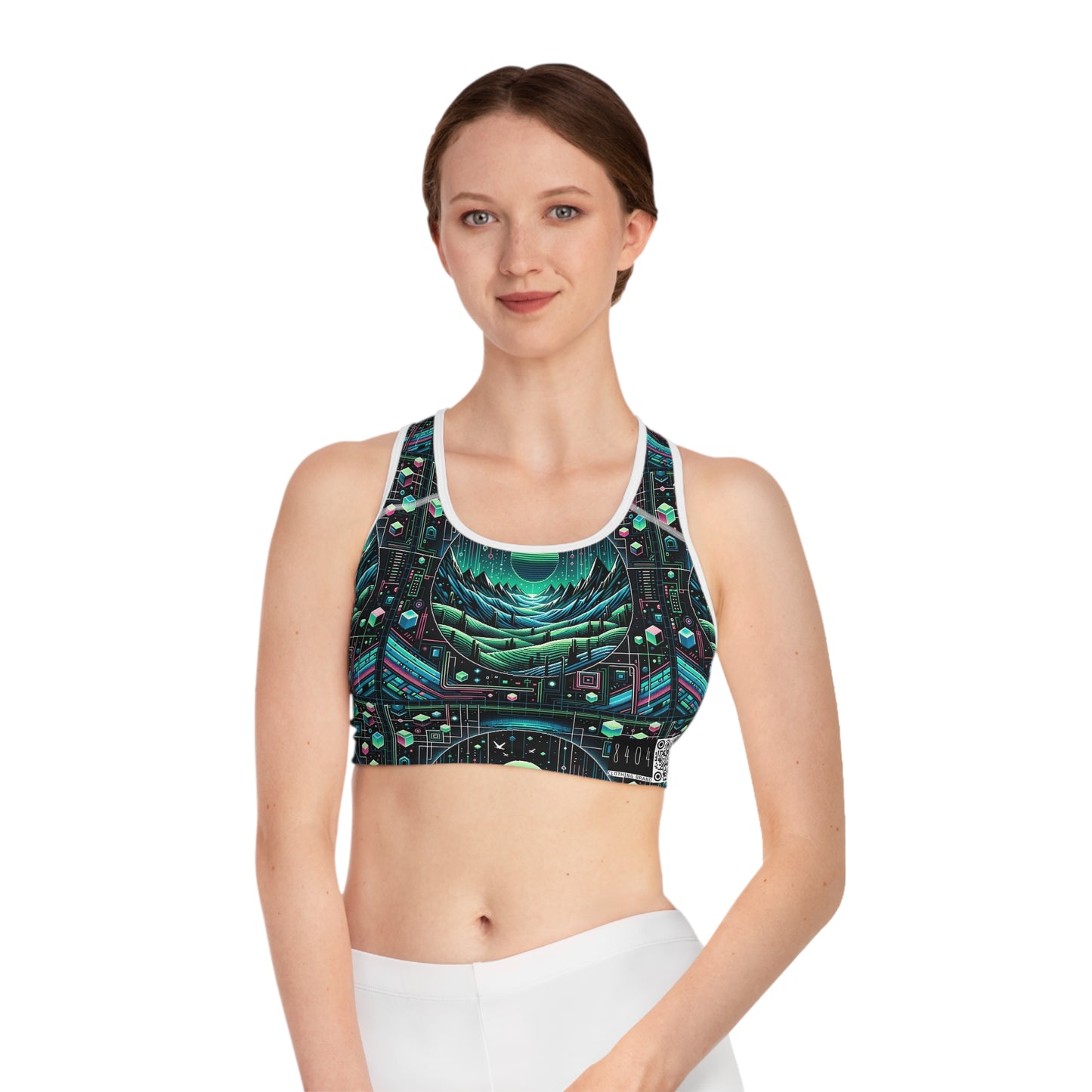 Digital Adventure Graphics Digital Explorer Sports Bra - 8404 Design-59