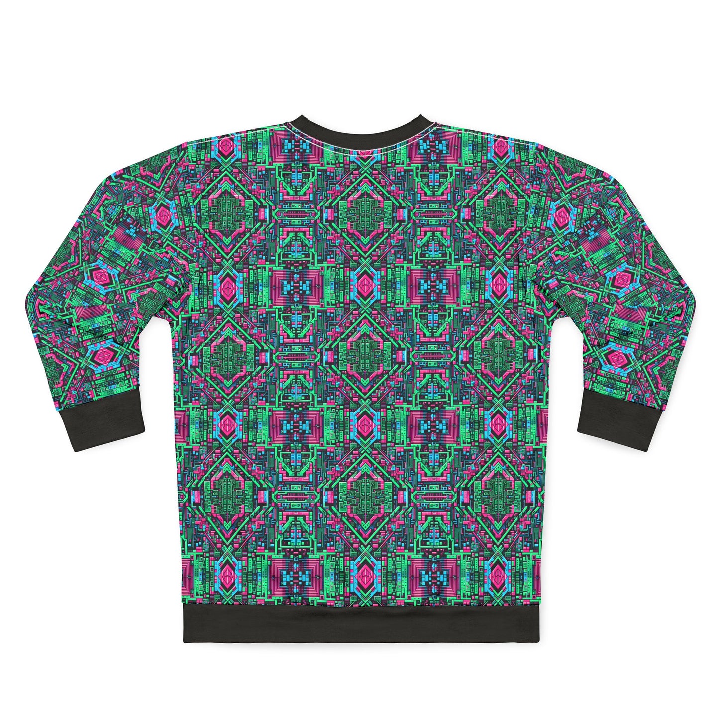 Digital Glitch Vibes Tech-Inspired Streetwear Sweatshirt - 8404 Design-71