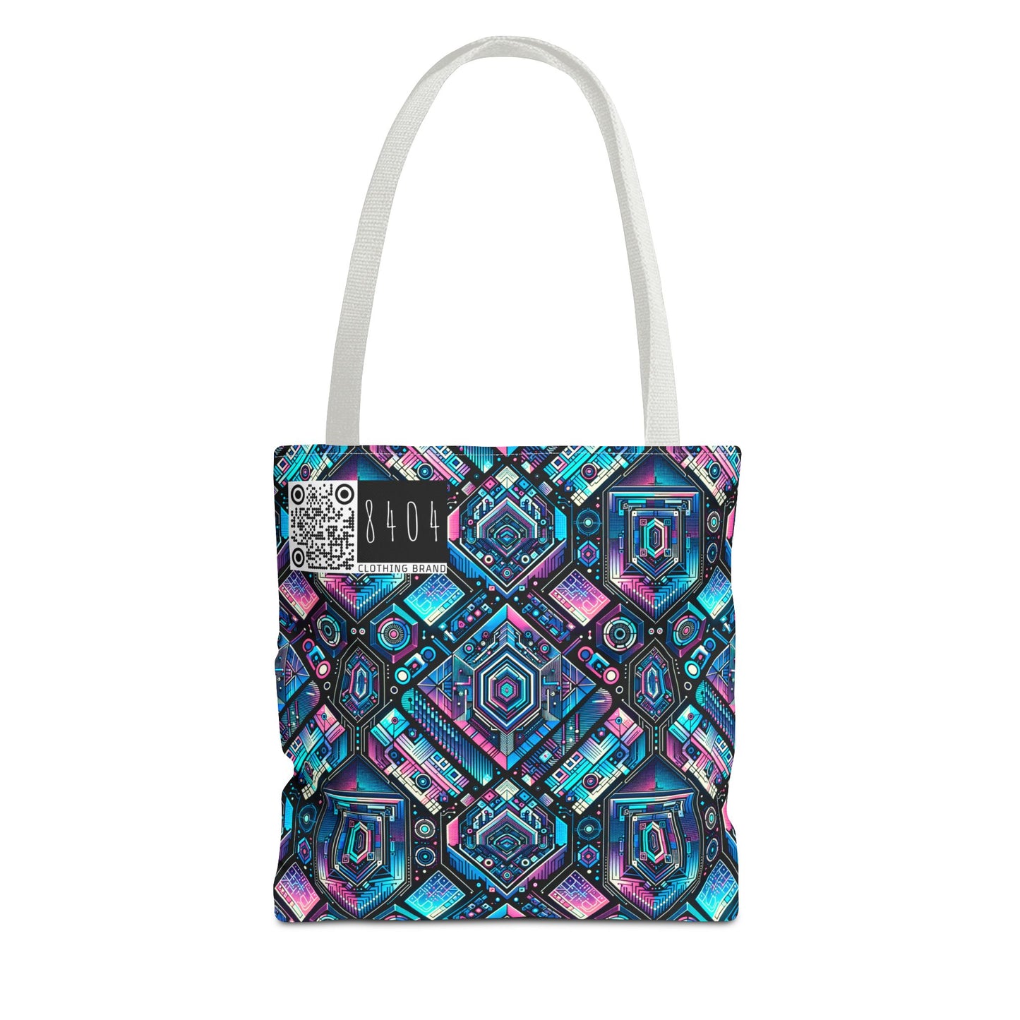 Digital Dreamland Futuristic Tech Aesthetic Tote Bag - 8404 Design-46