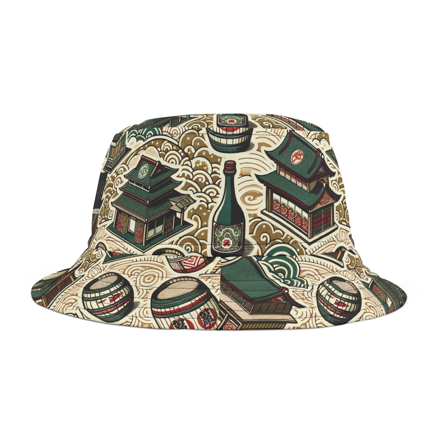 Cultural Artisanal Fusion Contemporary Cultural Elegance Bucket Hat - 8404 Design-68