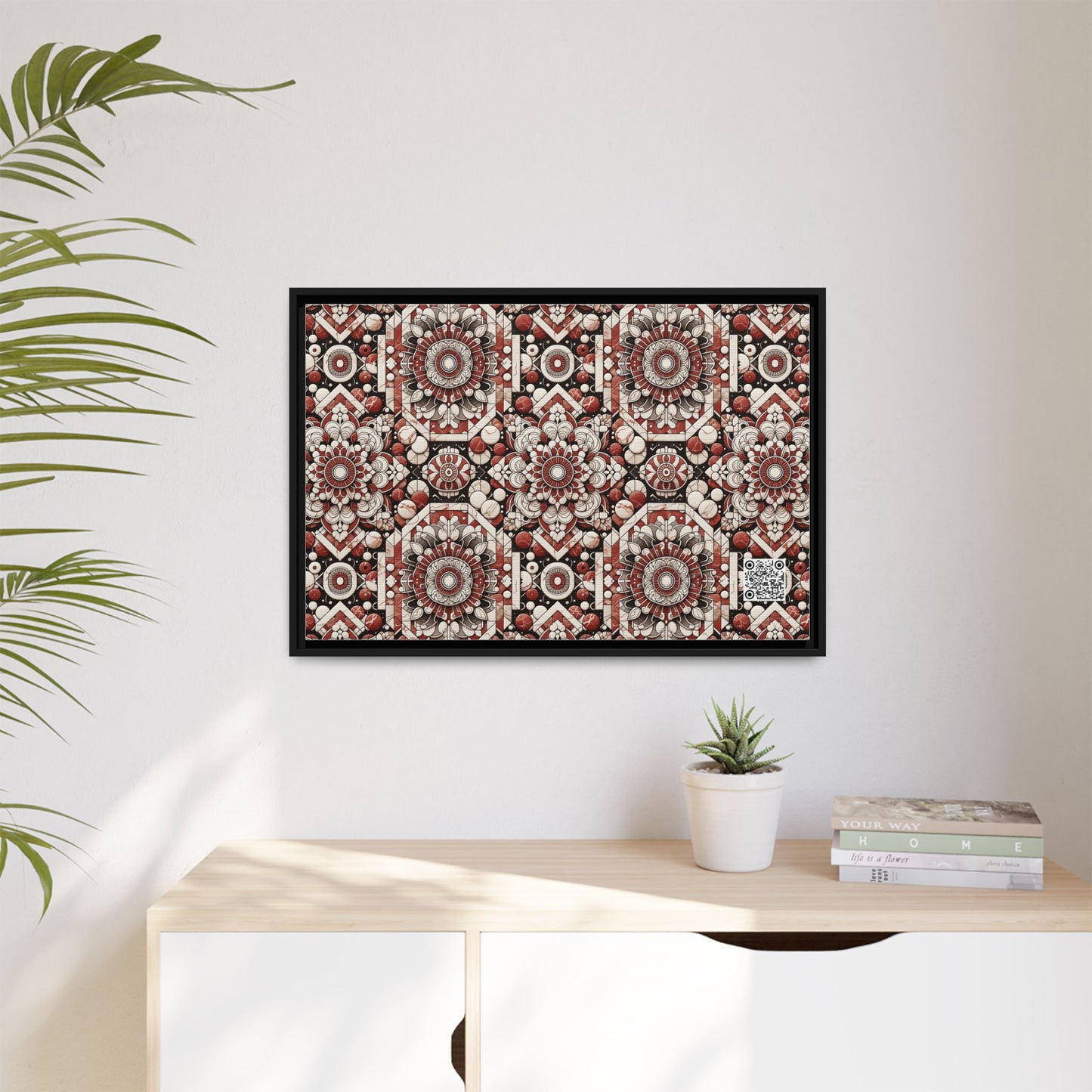 Neo Jomon Sculptural Aesthetics Artisanal Streetwear Matte Canvas, Framed (multi-Color) - 8404 Design-55 A