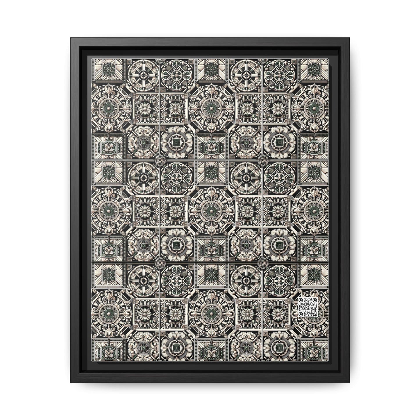 Cyber Garden Party Tech Garden Extravaganza Matte Canvas, Framed (multi-Color) - 8404 Design-45 A