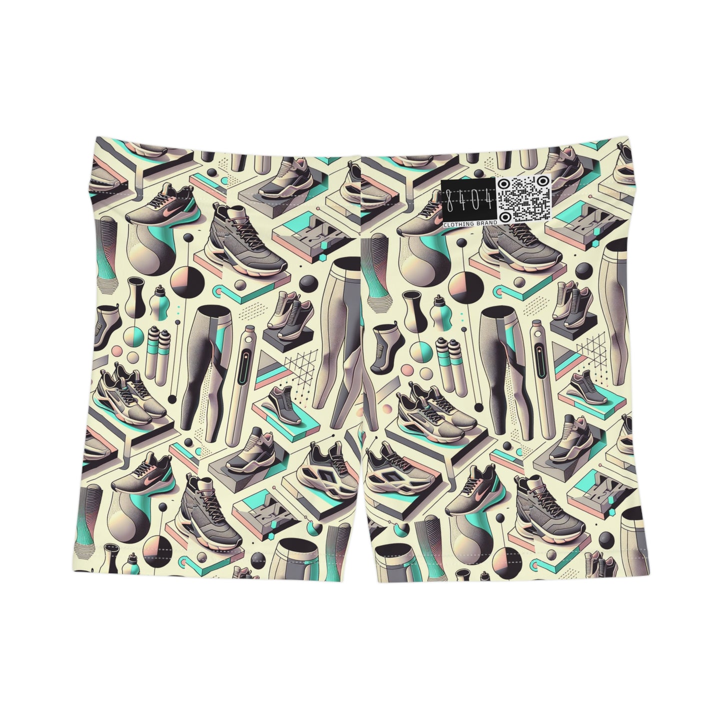 Tech-Infused Athleisure Futuristic Athletic Tech Women's Shorts - 8404 Design-44