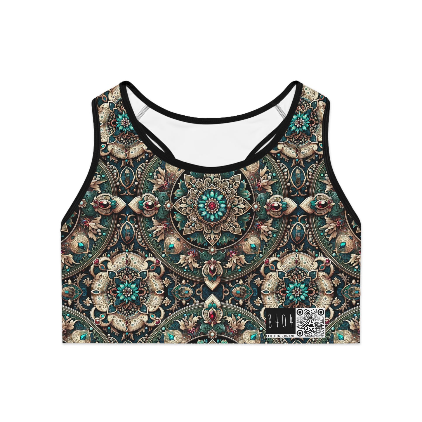 Neo-Dandyism Modern Dandy Streetwear Sports Bra - 8404 Design-56