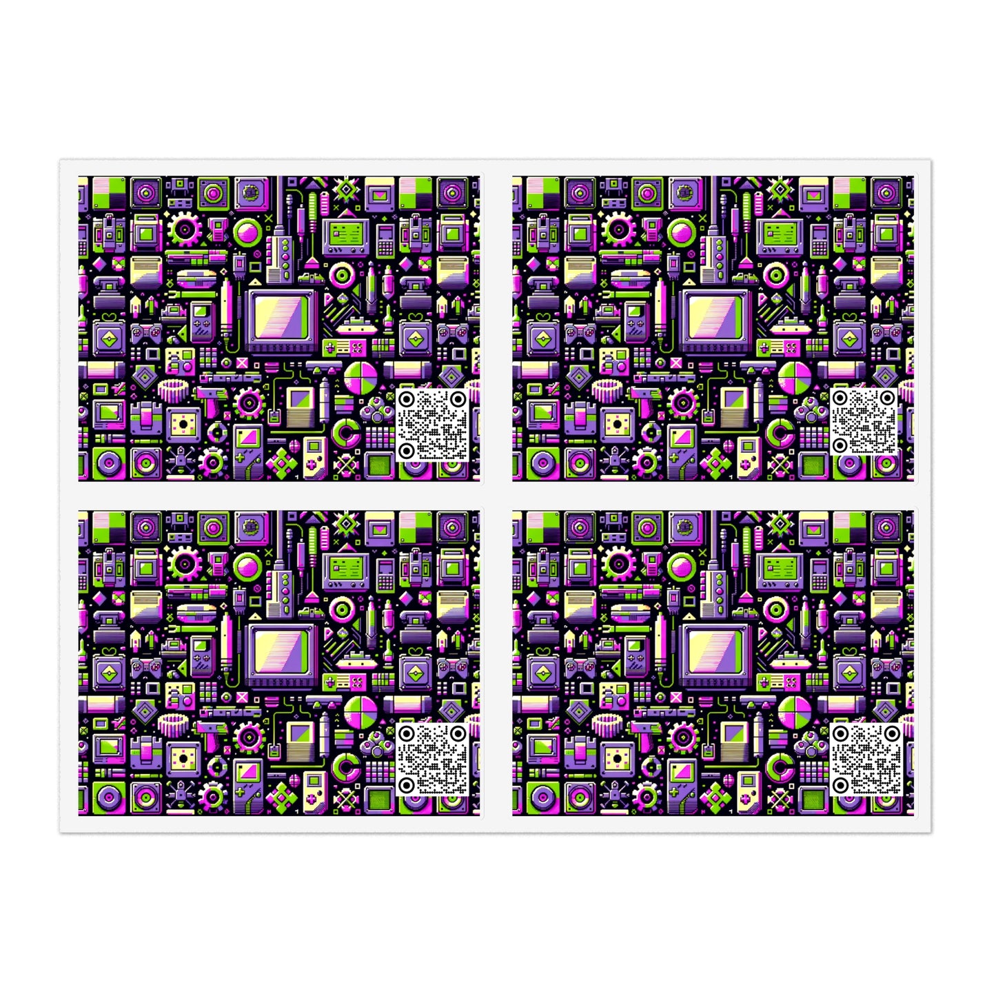 Digital Nostalgia Remix Modern Vintage Fusion Sticker Sheets - 8404 Design-67