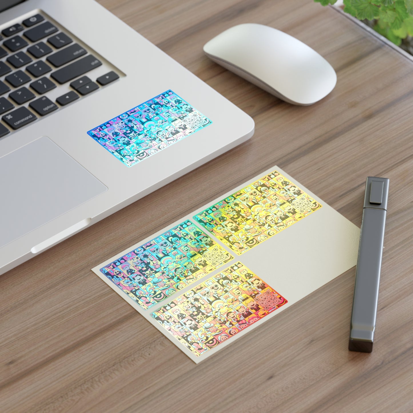 Neon Pop Playful Pop Culture Mashup Sticker Sheets - 8404 Design-60