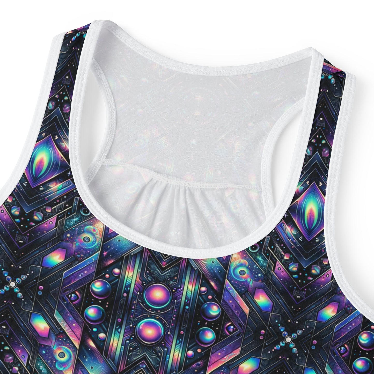 Galactic Hues Tech-Forward Cosmic Fusion Women's Tank Top - 8404 Design-58