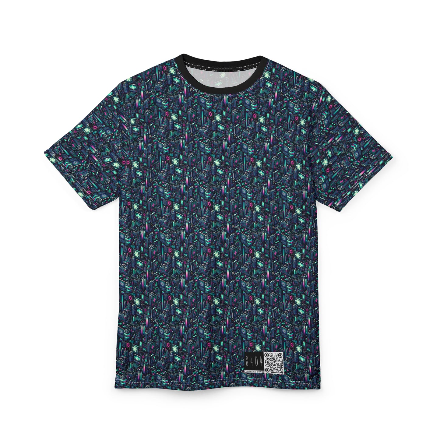 Digital Rebellion Tech-Inspired Streetwear Unisex Cut & Sew Tee - 8404 Design-58