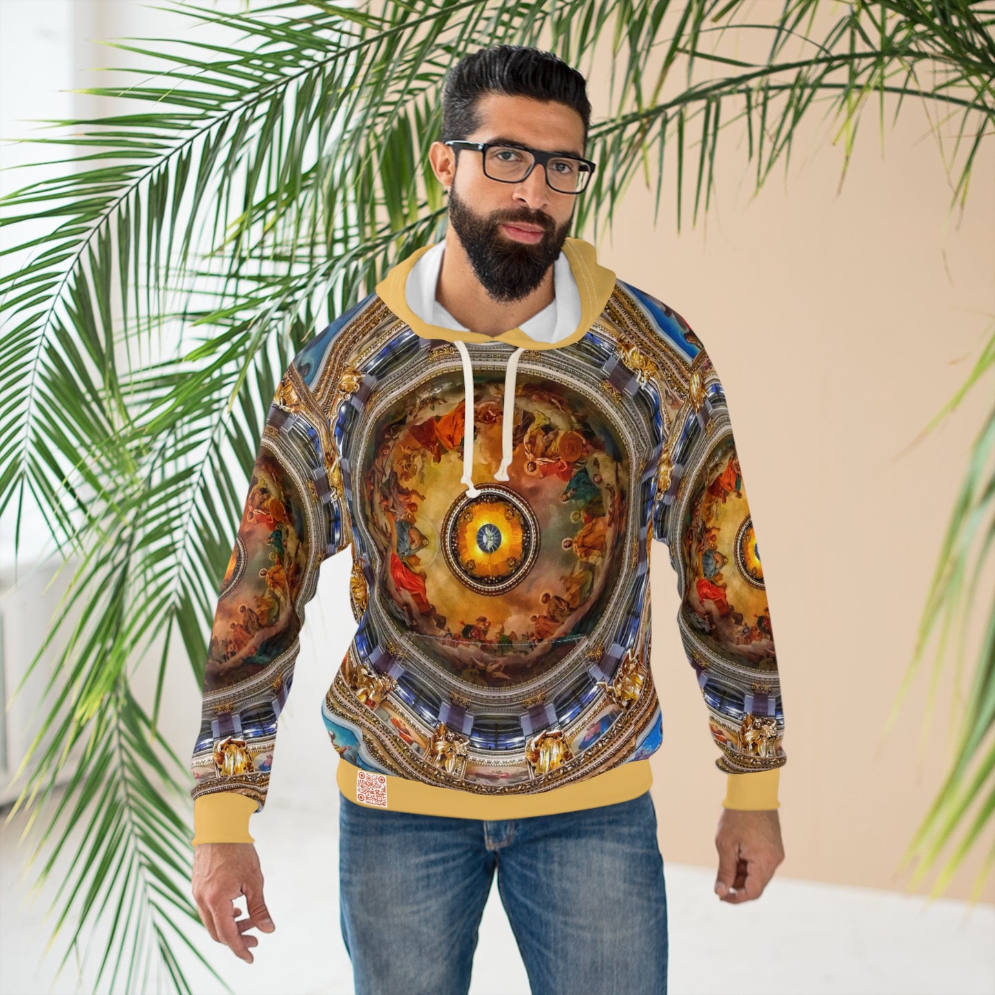 8404 Unisex Adult "divine in Gold" Fashion Pullover Hoodie